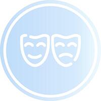 Theater Masks Creative Icon Design vector