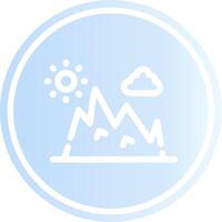 Mountain Creative Icon Design vector