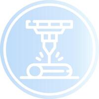 Laser Beam Creative Icon Design vector