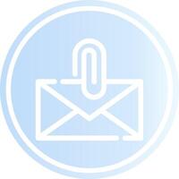 Attach File Email Creative Icon Design vector