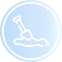 Digging Creative Icon Design vector