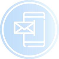 Mobile Email Creative Icon Design vector