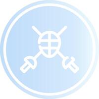 Fencing Creative Icon Design vector