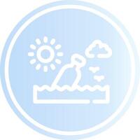 Message In A Bottle Creative Icon Design vector
