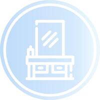 Dressing Table Creative Icon Design vector