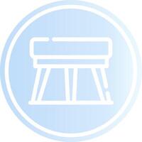 Stool Creative Icon Design vector