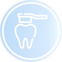 diseño de icono creativo de cepillo de dientes vector