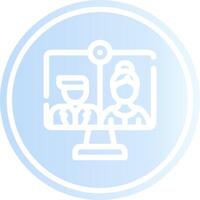 Online Interview Creative Icon Design vector