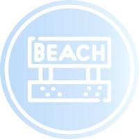 Beach Creative Icon Design vector