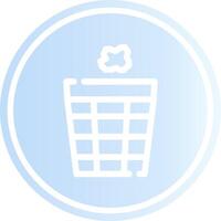 Trash Bin Creative Icon Design vector