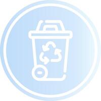 Recycling Bin Creative Icon Design vector