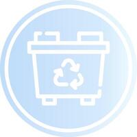 Recycling Bin Creative Icon Design vector