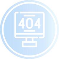 Error 404 Creative Icon Design vector