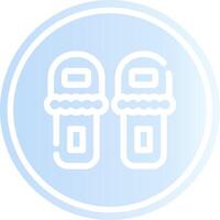 diseño de icono creativo de zapatillas vector