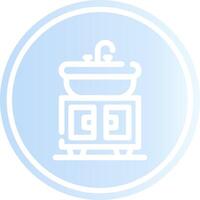 Washbasin Creative Icon Design vector