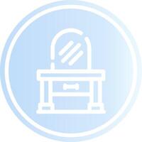 Dressing Table Creative Icon Design vector