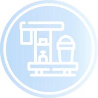 Cleaning Cart Creative Icon Design vector