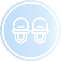 Slippers Creative Icon Design vector