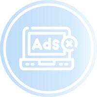 Online Advertising Creative Icon Design vector