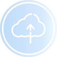 Cloud Upload Creative Icon Design vector