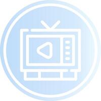 Watching TV Creative Icon Design vector