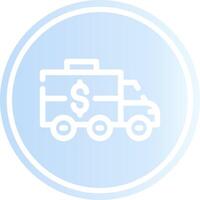 Bank Truck Creative Icon Design vector