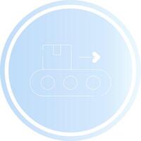 Conveyor Belt Creative Icon Design vector