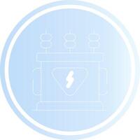 Power Transformer Creative Icon Design vector