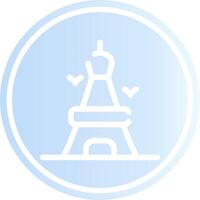 Eiffel Tower Creative Icon Design vector