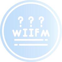 WIIFM Creative Icon Design vector