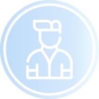 Gate Keeper Creative Icon Design vector