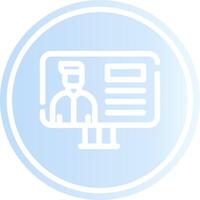 Online Lecture Creative Icon Design vector