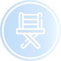 Fishing Chair Creative Icon Design vector