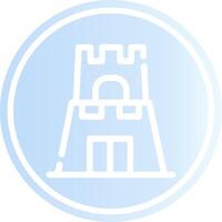 Castle Toy Creative Icon Design vector