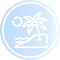 Island Landscape Creative Icon Design vector