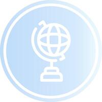 Globe Stand Creative Icon Design vector