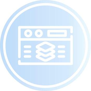 Full Stack Developer Creative Icon Design vector