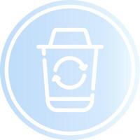 Recycle Bin Creative Icon Design vector