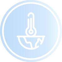 Global Warming Creative Icon Design vector