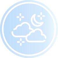 Cloudy Weather Creative Icon Design vector