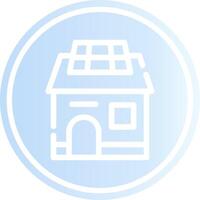 Solar House Creative Icon Design vector