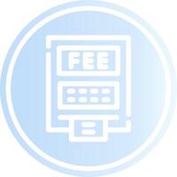 ATM Fees Creative Icon Design vector