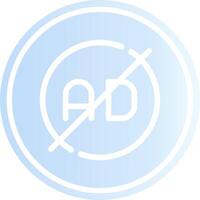 Ad Blocker Creative Icon Design vector
