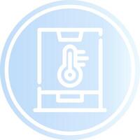 Smart Temperature Creative Icon Design vector