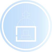 Mausoleum Creative Icon Design vector