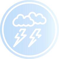 Lightning Creative Icon Design vector