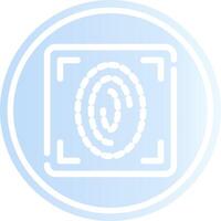 Fingerprint Scan Creative Icon Design vector