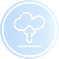 Cloud Upload Creative Icon Design vector