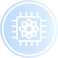 Quantum Computer Creative Icon Design vector