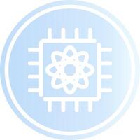 Quantum Computer Creative Icon Design vector